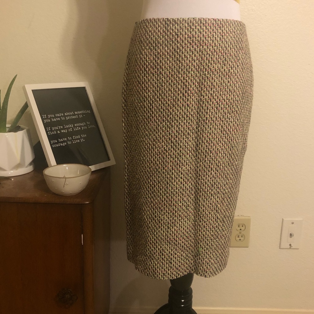 NWT Talbots Multi-Color Pencil Skirt